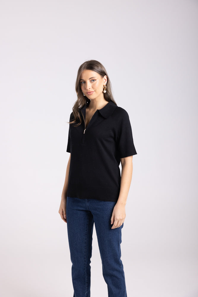 3002 - ZIP KNIT POLO