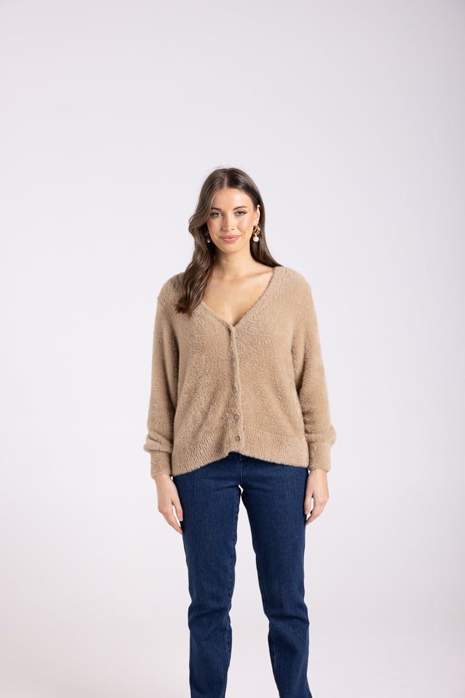 3006 - FLUFFY CARDIGNAN 7/8 SLV