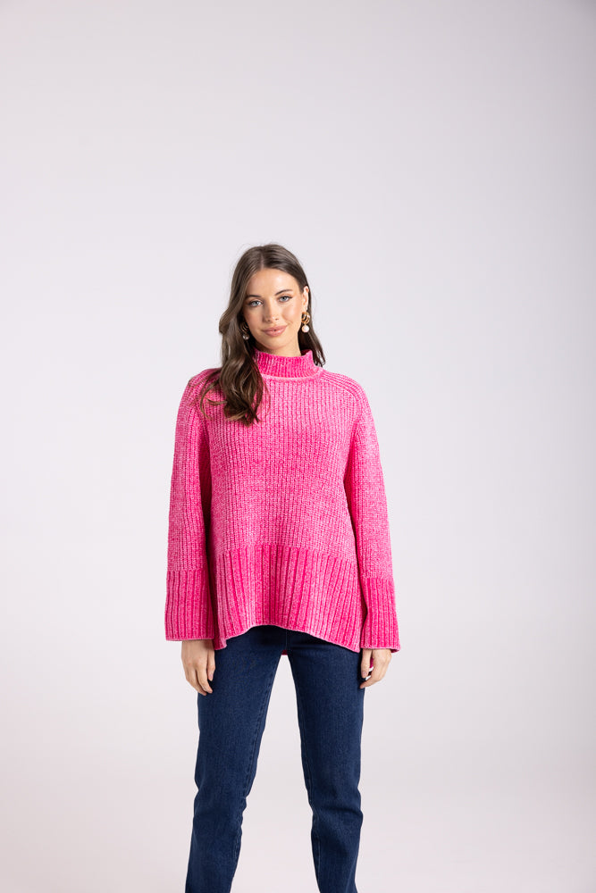 3007 - RIB MOCK NECK KNIT