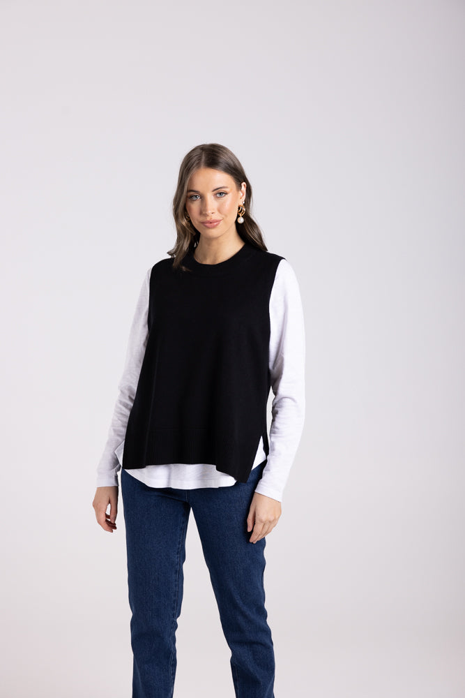 3014 - MERINO/COTTON KNIT VEST