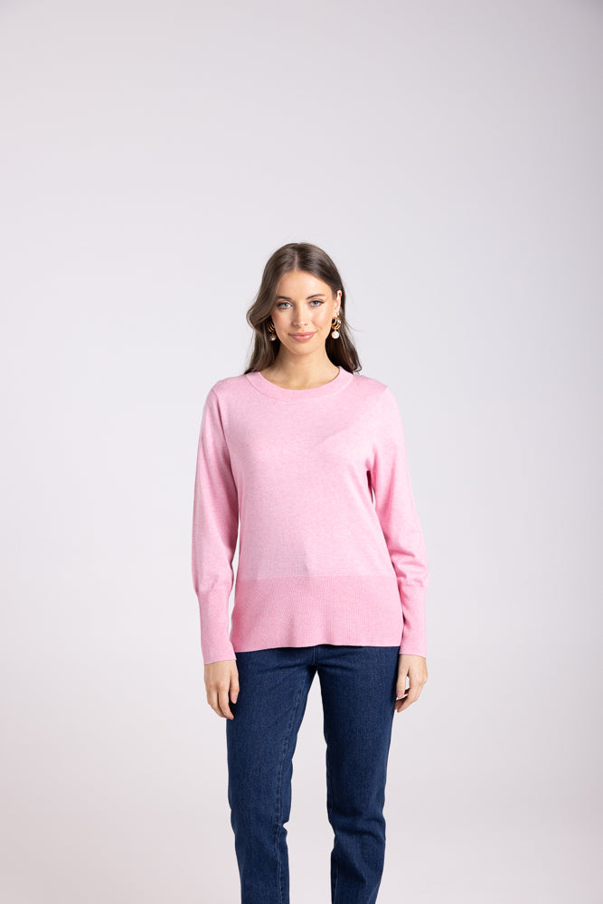3017 - MERINO/COTTON CREW NECK KNIT