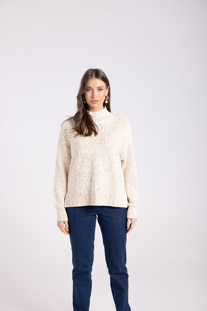 3020 - BASKET KNIT SWEATER