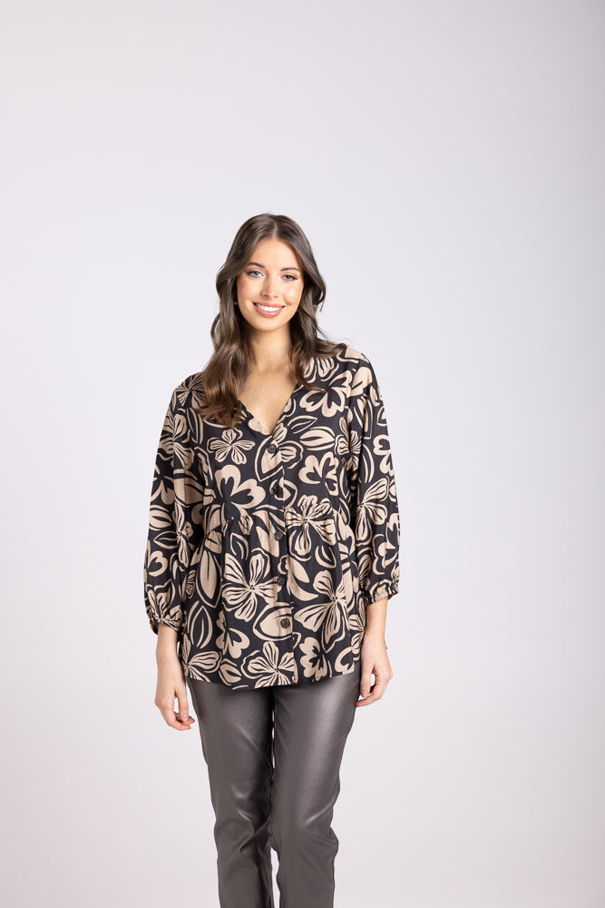 3038 - ELLE PRINT TOP