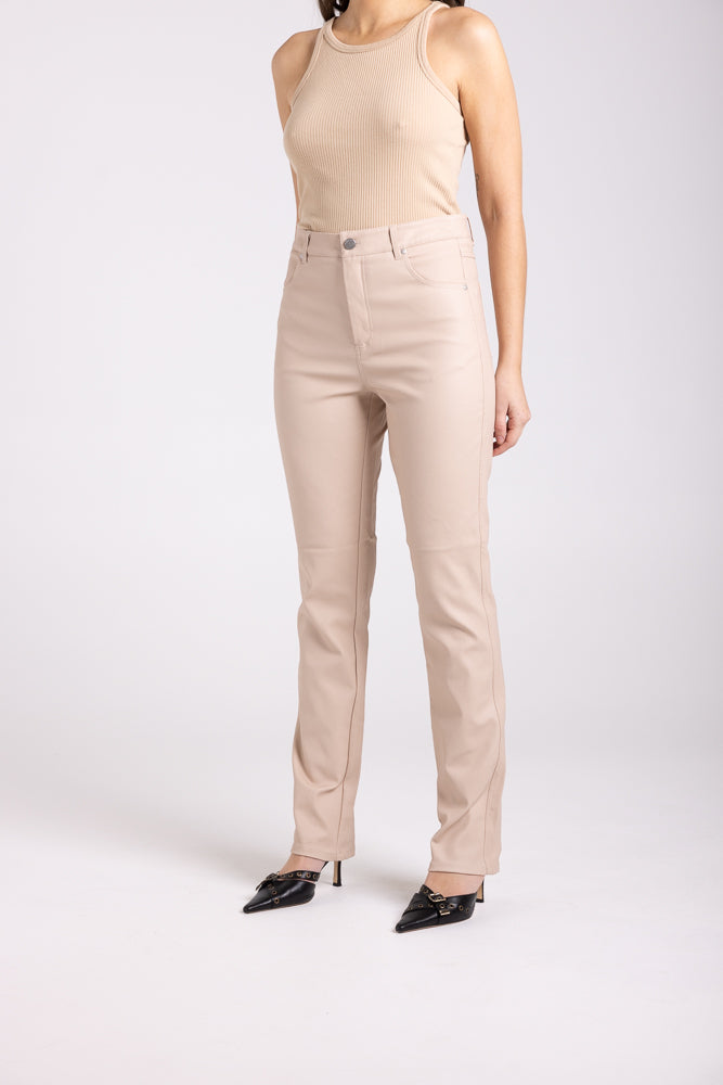 3040 - COATED METALIC STRETCH JEAN