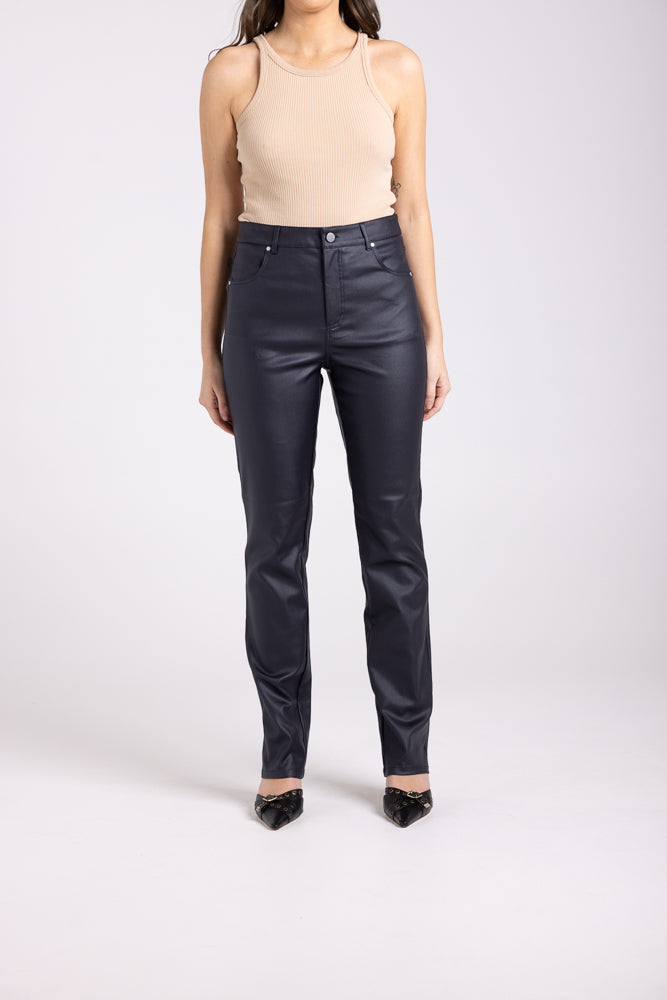 3040 - COATED METALIC STRETCH JEAN