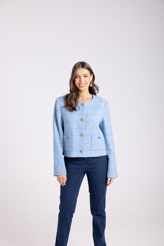 3075 - CROP BOUCLE JACKET