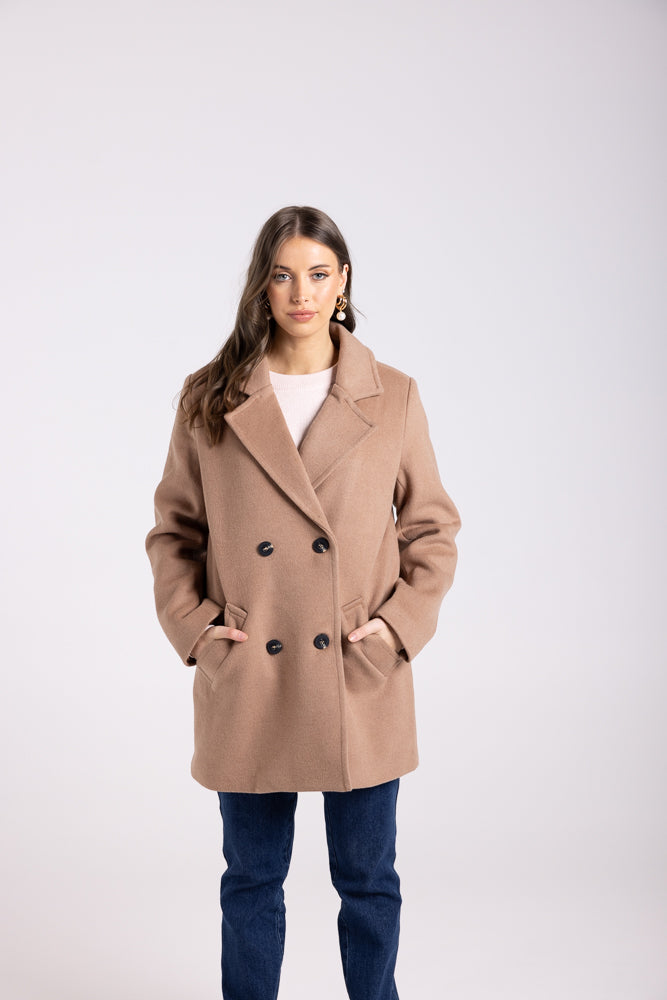 3078 - DOUBLE BREASTED PEA COAT