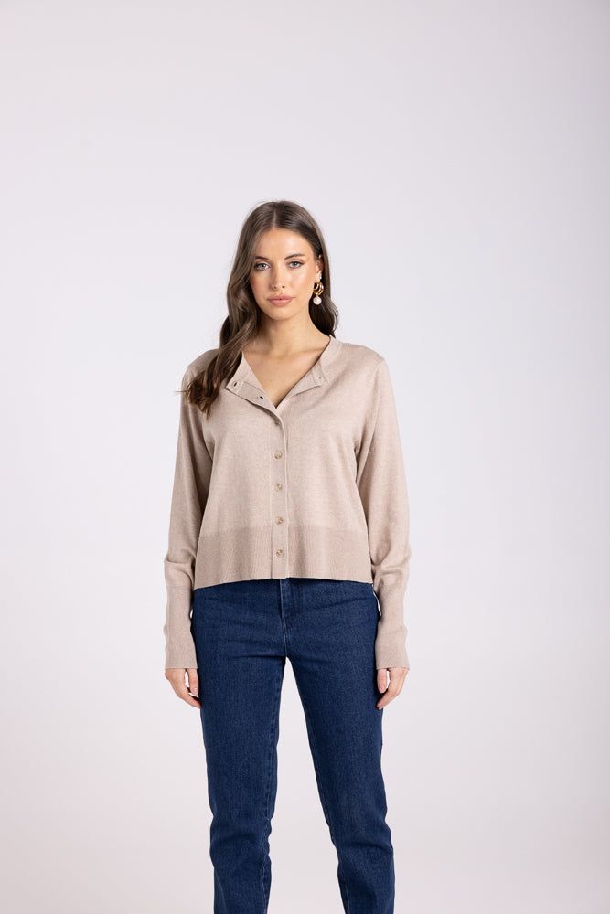 3096 - CROPPED BUTTON THROUGH CARDIGAN