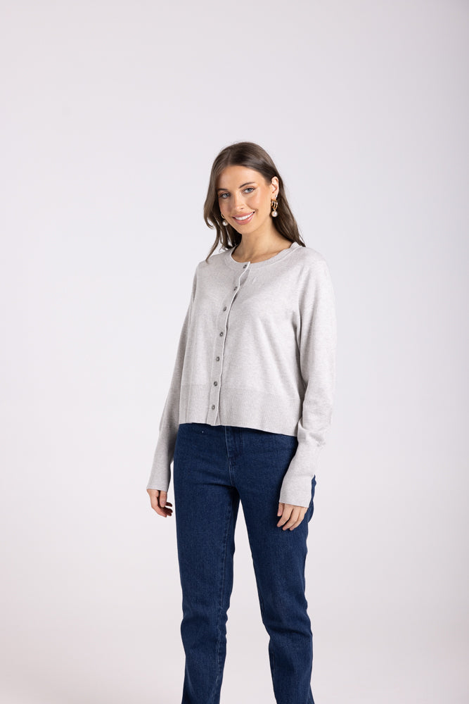 3096 - CROPPED BUTTON THROUGH CARDIGAN