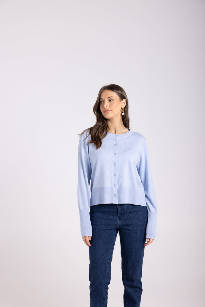3096 - CROPPED BUTTON THROUGH CARDIGAN