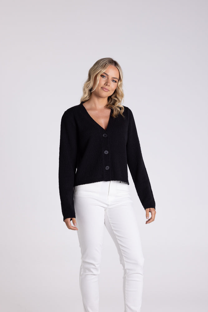 3102 - BOUCLE KNITTED CARDIGAN