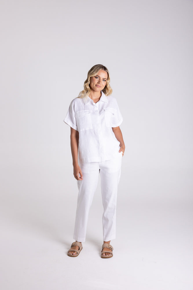 3149 - DROPPED SHOULDER OVER SIZED LINEN