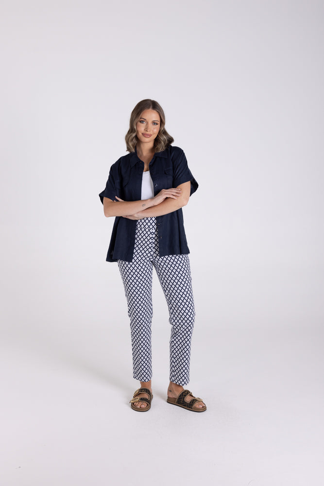 3169 - 7/8 DIAMOND PULL ON PANT