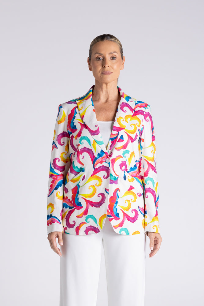 CARNIVAL PRINT BLAZER