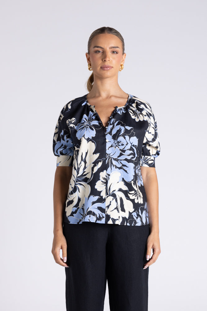 PEONIE PRINT TOP