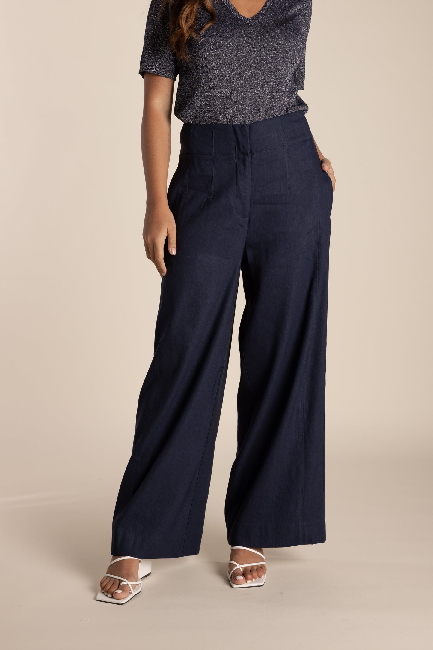2621 - Wide Leg Linen pant
