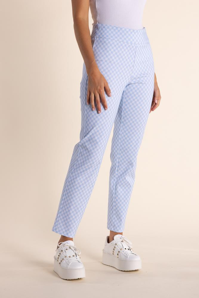 2822 - 7/8 GINGHAM PULL ON PANT