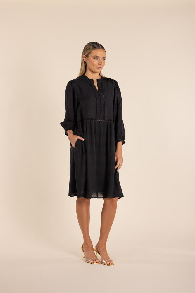 2853 - SHEER CHECK DRESS