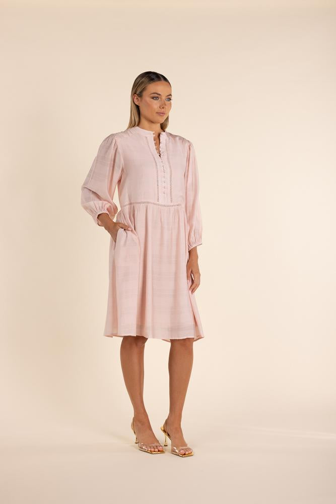 2853 - SHEER CHECK DRESS