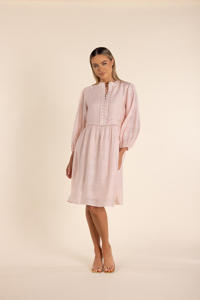 2853 - SHEER CHECK DRESS