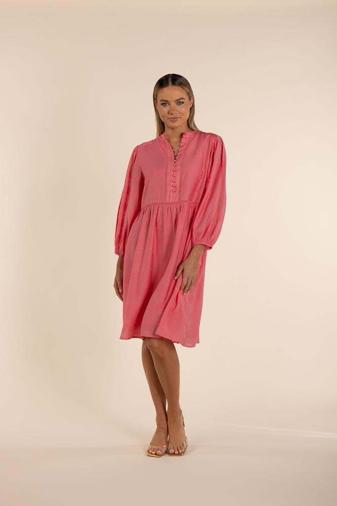 2853 - SHEER CHECK DRESS