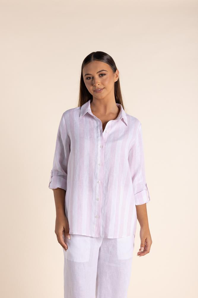 2855 - LINEN STRIPE SHIRT