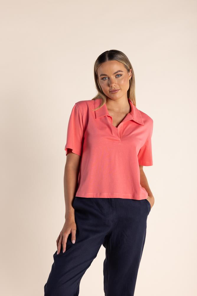 2865 - CROP POLO T-SHIRT