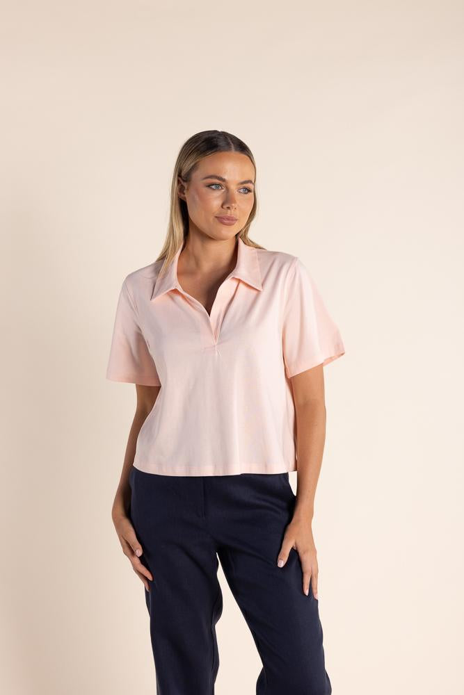 2865 - CROP POLO T-SHIRT