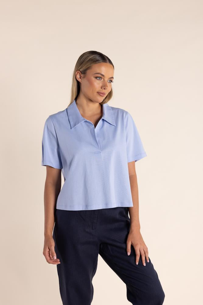 2865 - CROP POLO T-SHIRT
