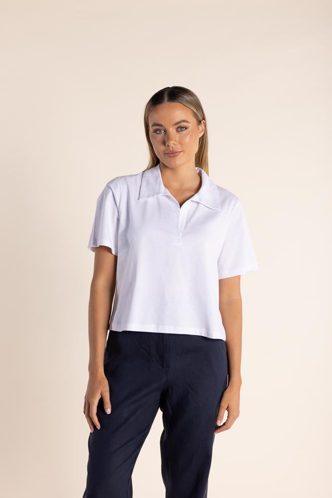 2865 - CROP POLO T-SHIRT