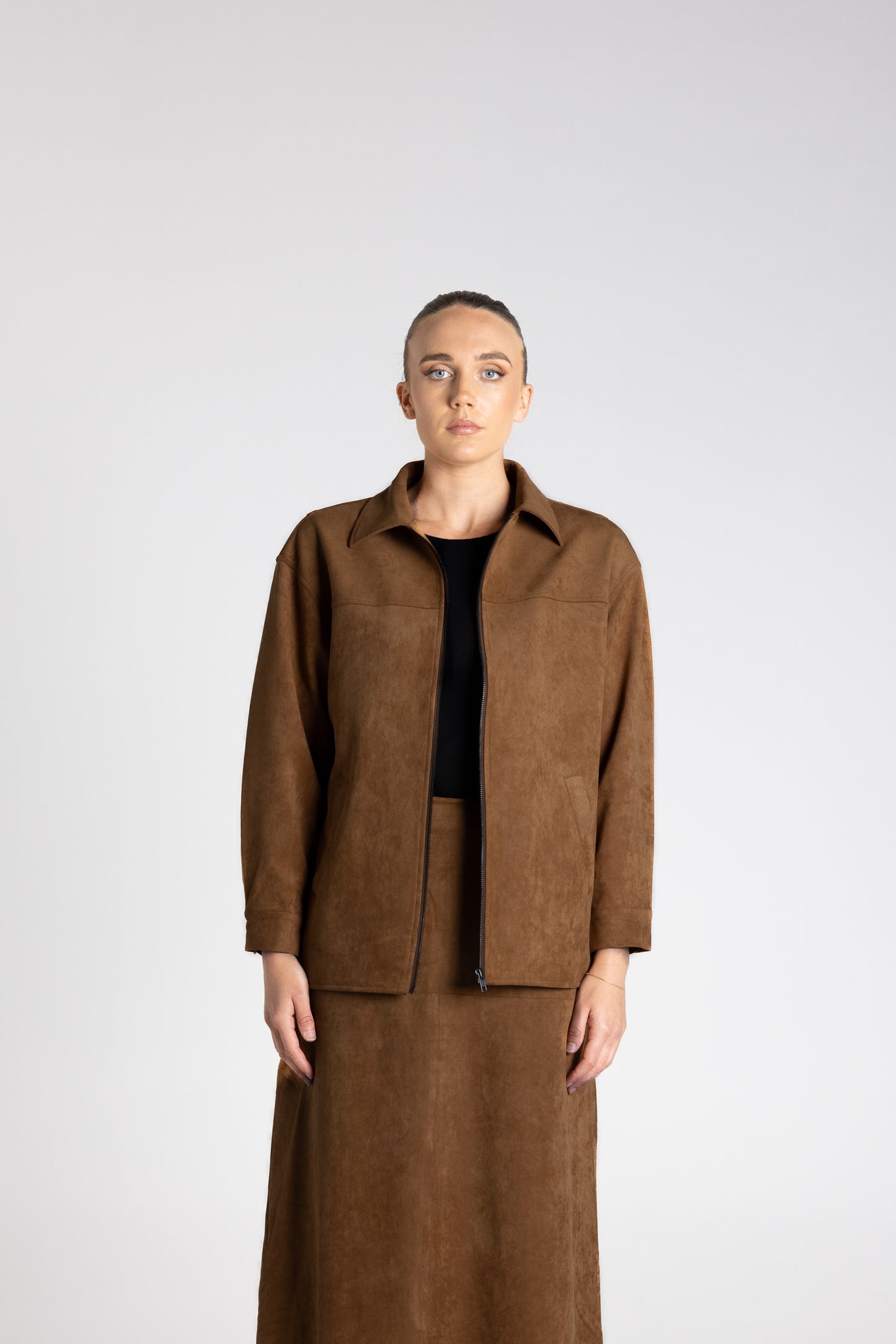FAUX SUEDE JACKET - 3370