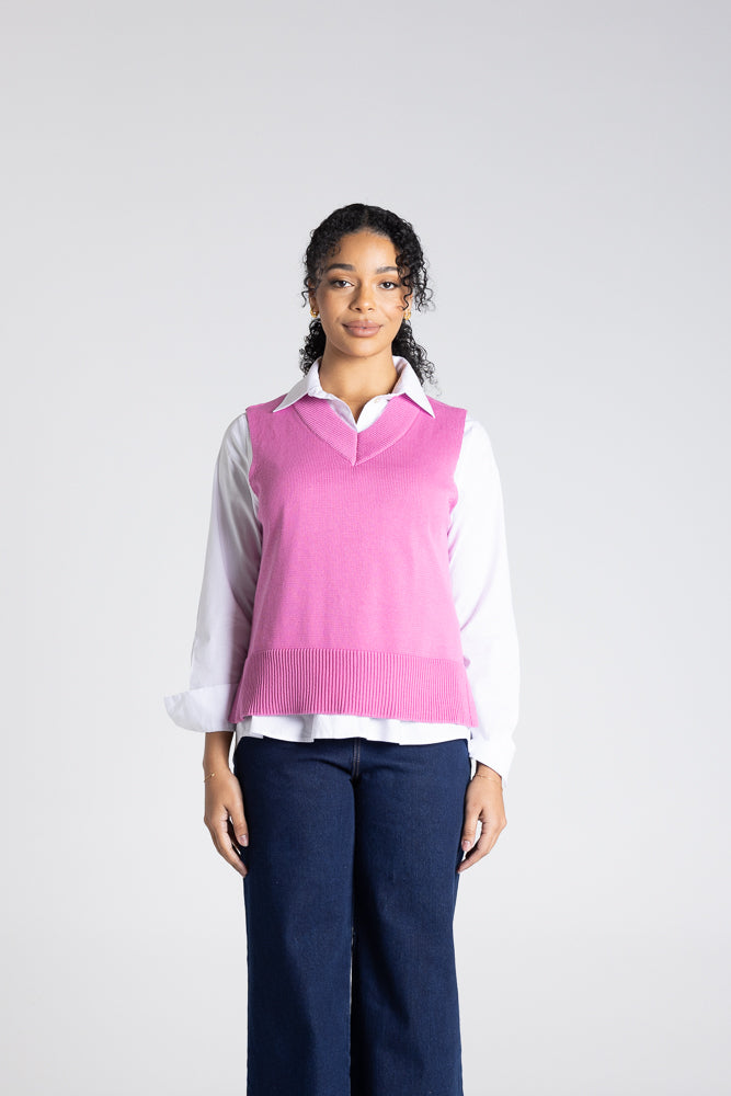 V-Neck Cotton Vest - 3303
