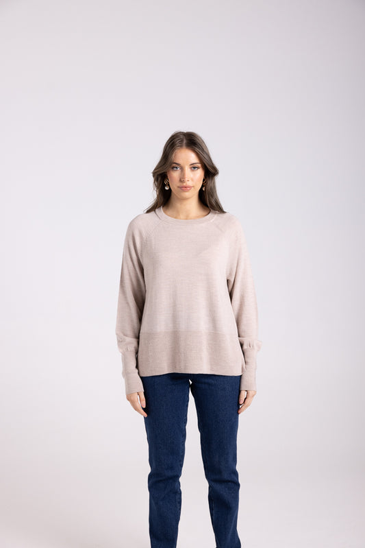 3016 - MERINO CREW NECK KNIT