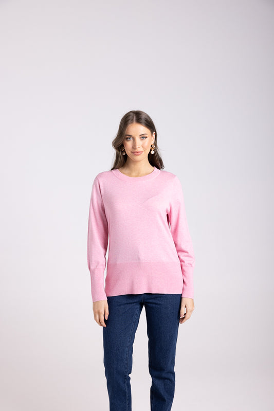 3017 - MERINO/COTTON CREW NECK KNIT