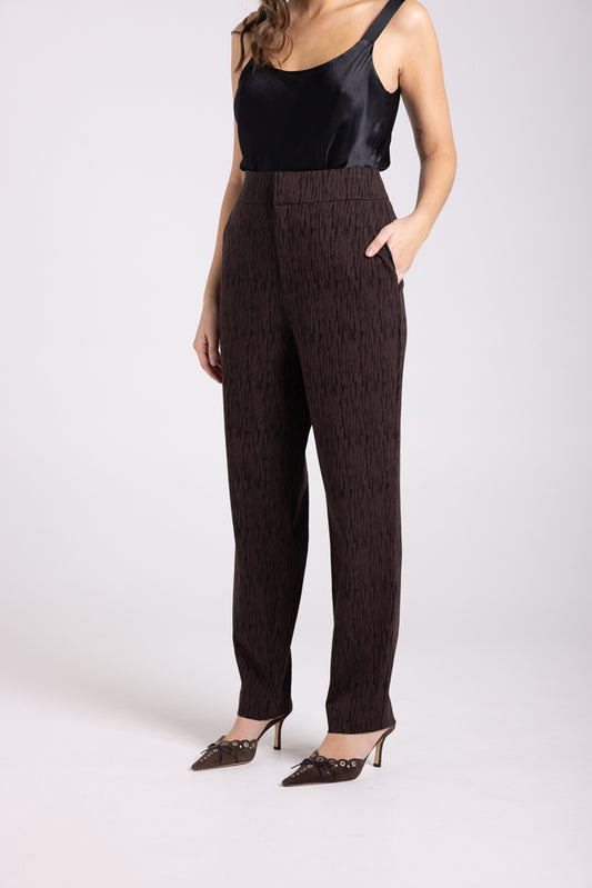 3058 - 7/8 BARK PRINT PANT