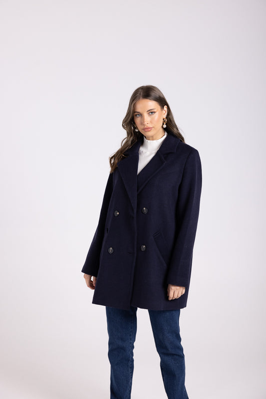 3078 - DOUBLE BREASTED PEA COAT