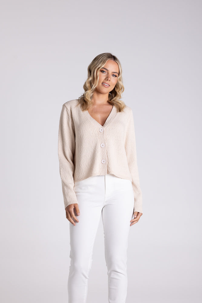 3102 - BOUCLE KNITTED CARDIGAN