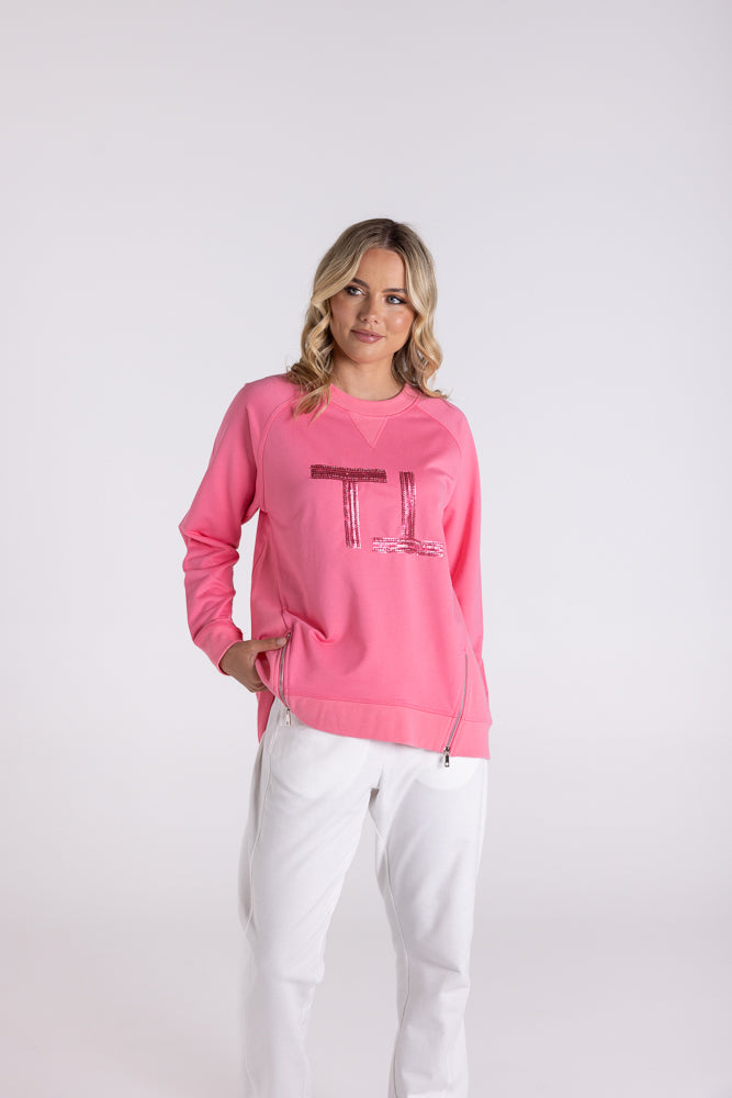 3133 - RAGLAN SWEAT W/BEADED LOGO