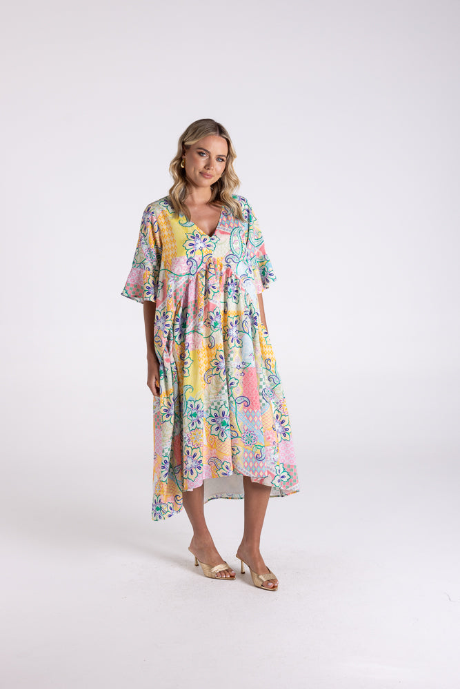 3137 - STELLA PRINT MIDI DRESS