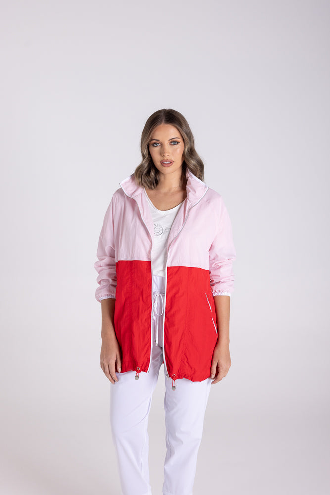 3163 - COLOUR BLOCK SPRAY JACKET