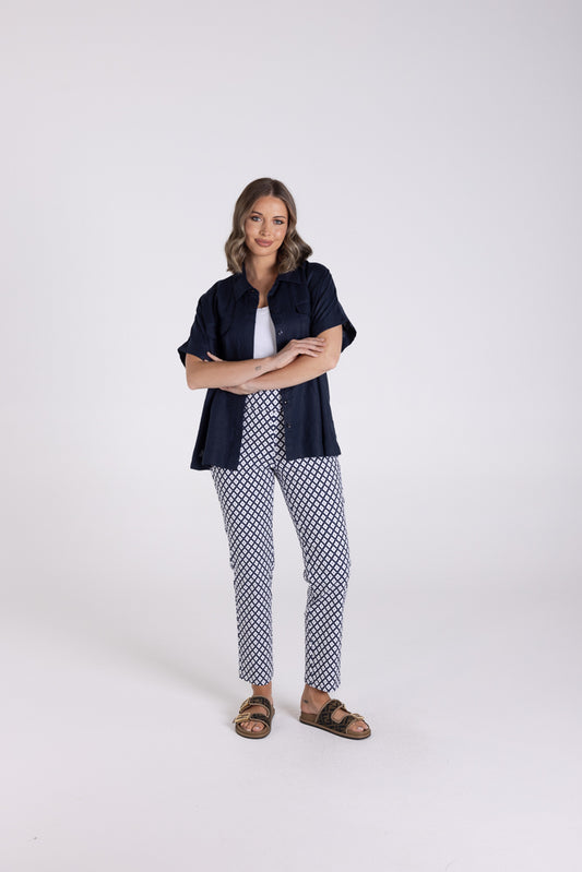 3169 - 7/8 DIAMOND PULL ON PANT