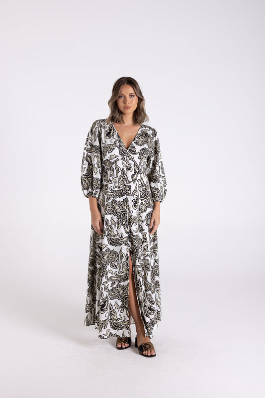 3182 - KATIE PRINT MIDI DRESS