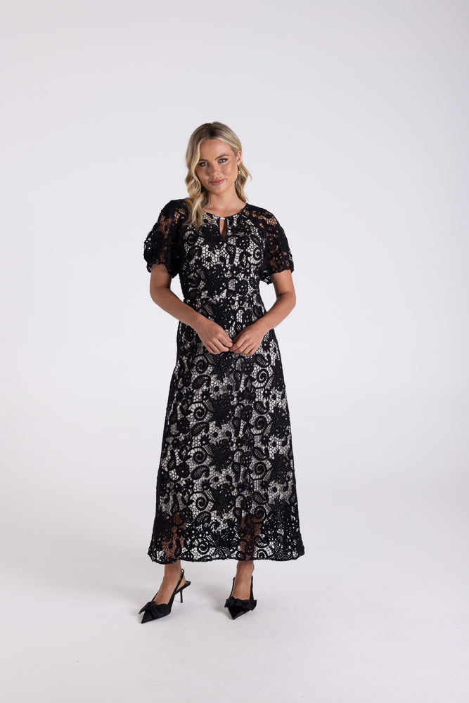 3189 - LACE MIDI DRESS
