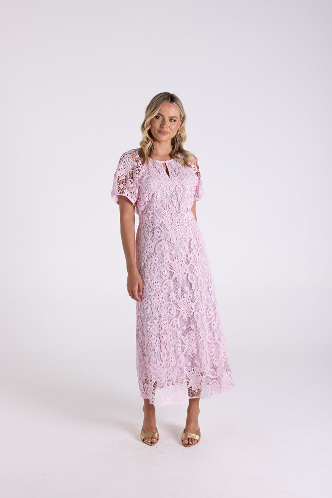 3189 - LACE MIDI DRESS