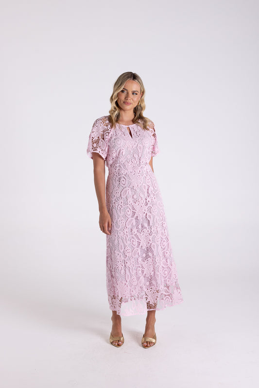 3189 - LACE MIDI DRESS