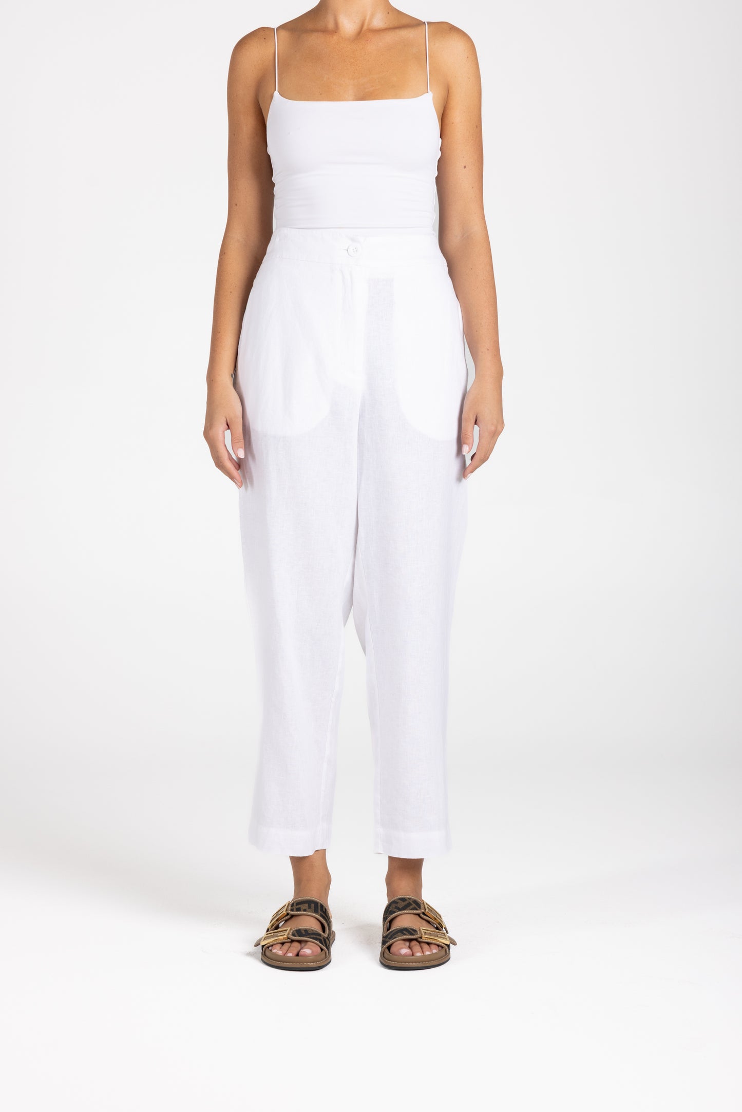 3208 - Linen 7/8 Pant