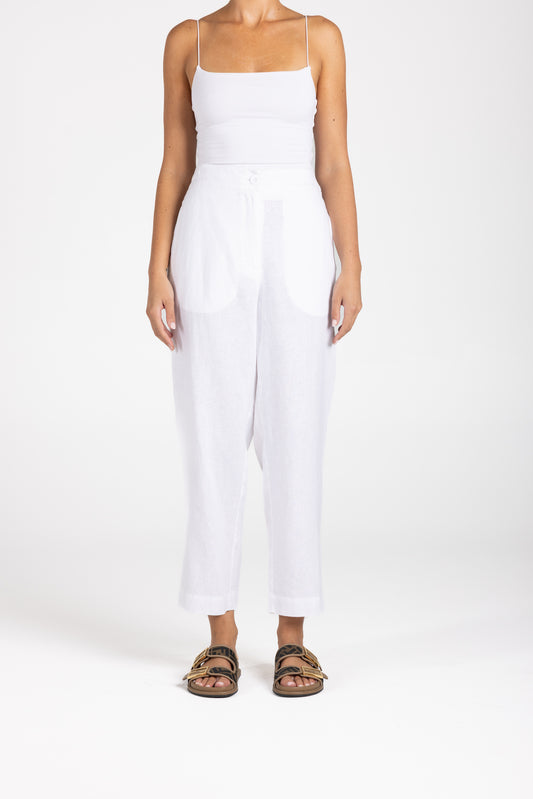 3208 - Linen 7/8 Pant