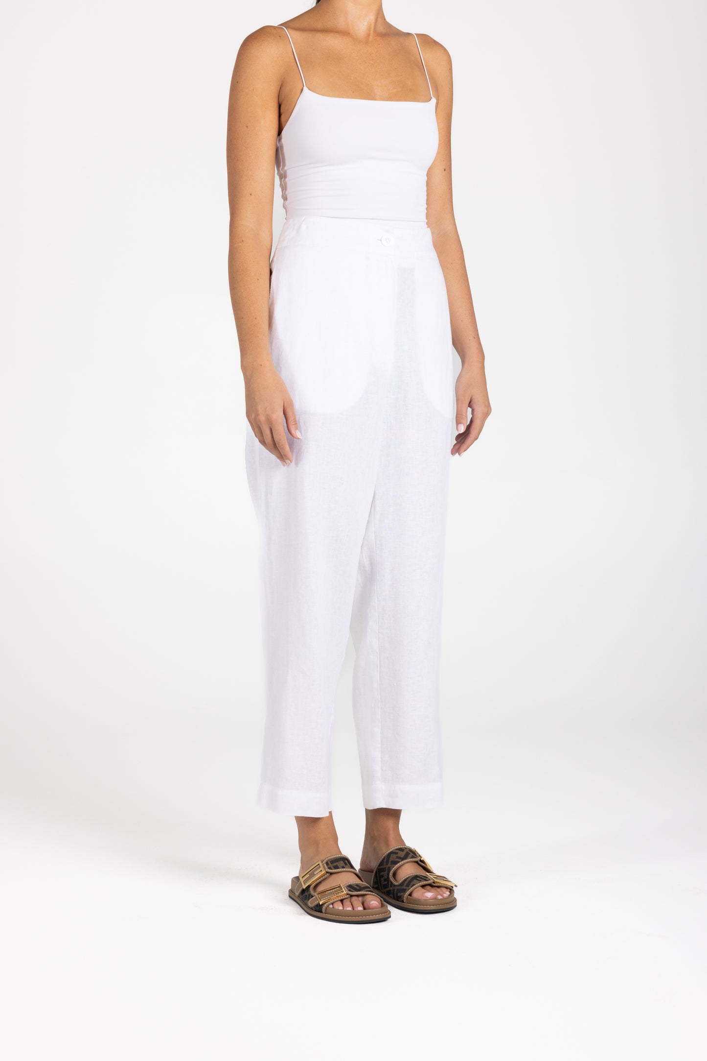 3208 - Linen 7/8 Pant