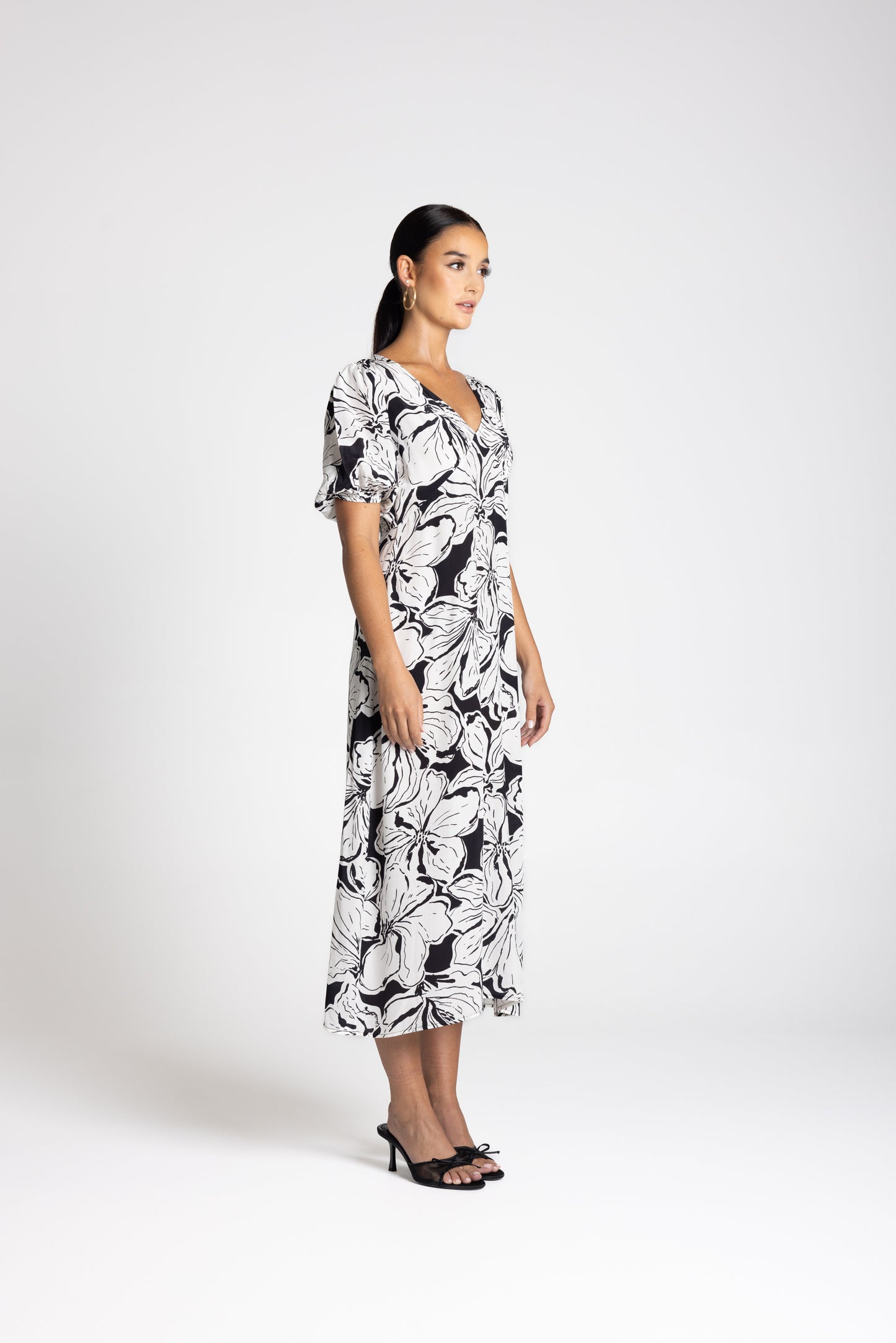 3213 - Hibiscus Midi Dress