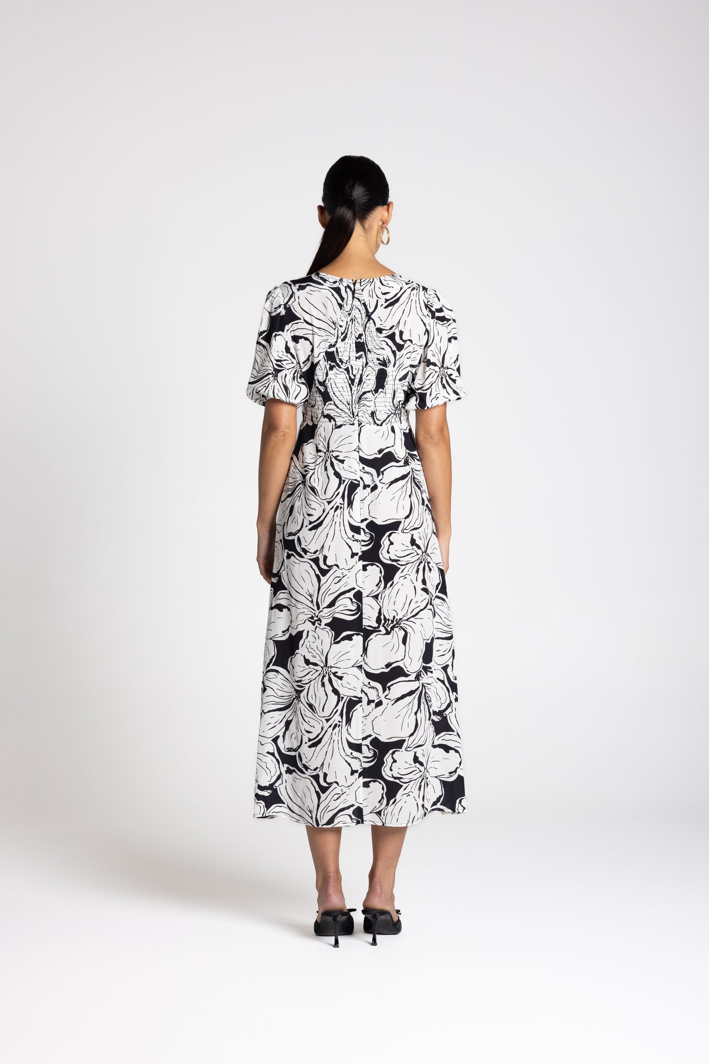 3213 - Hibiscus Midi Dress